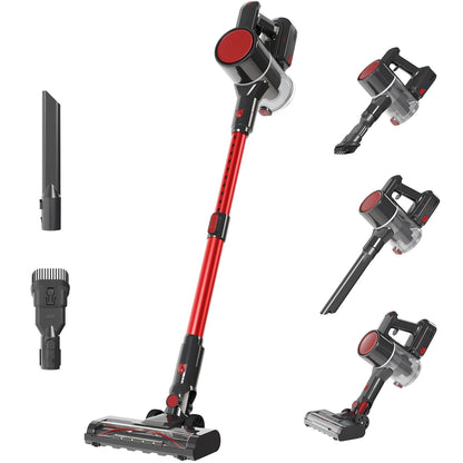 JHK Lightweight Cordless Vacuum Cleaner with Flexible Extendable Pole