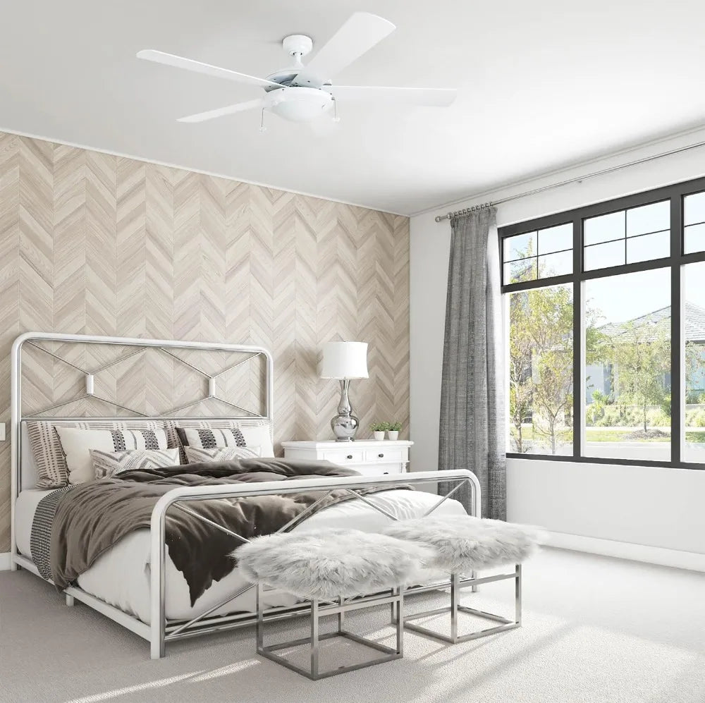 52 Inch Modern LED Ceiling Fan with Light