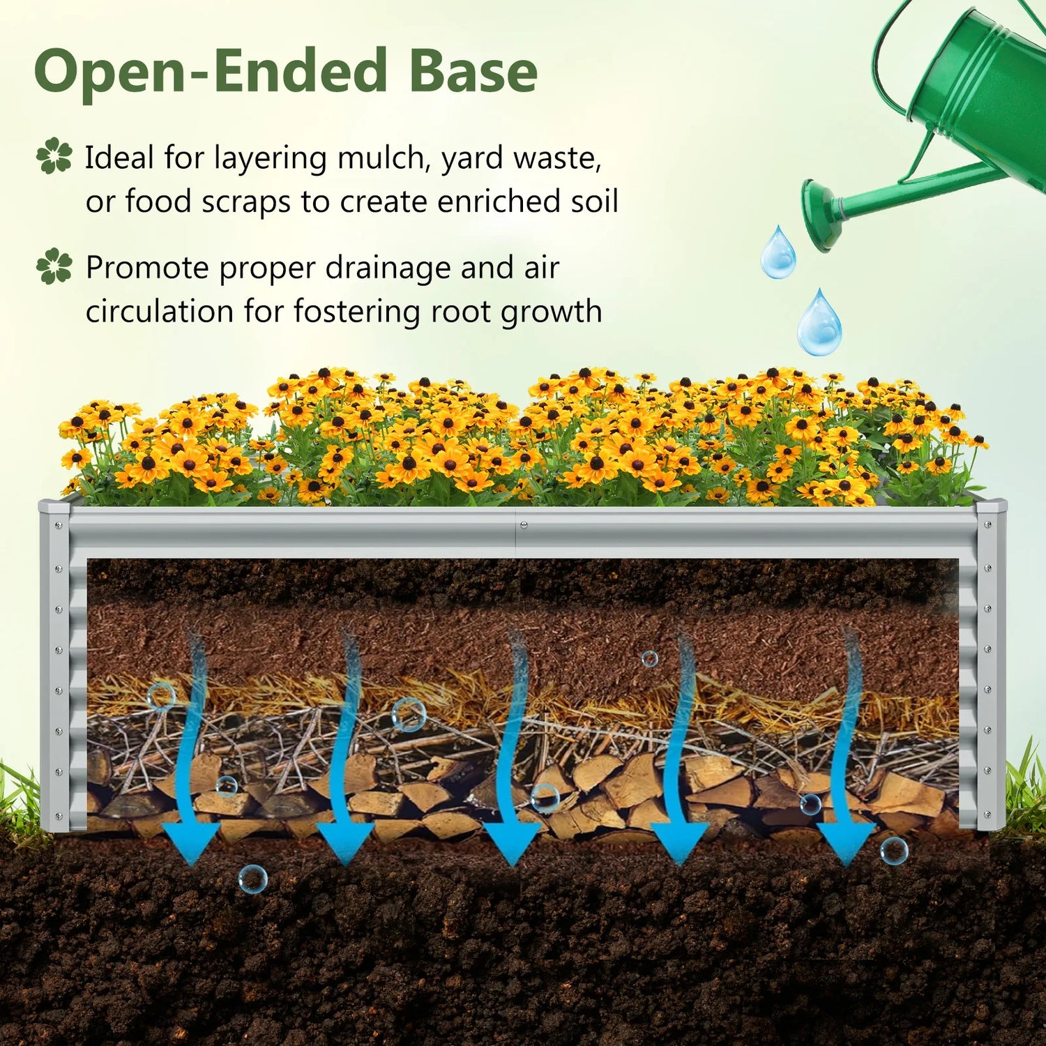 Raised Large Vegetable Garden Planter