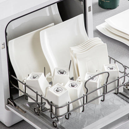 Malacasa White Porcelain Dinner Set