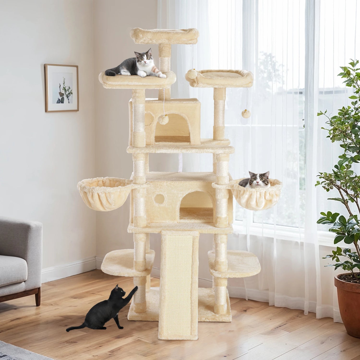 68-Inch Multi-Level Cat Tree