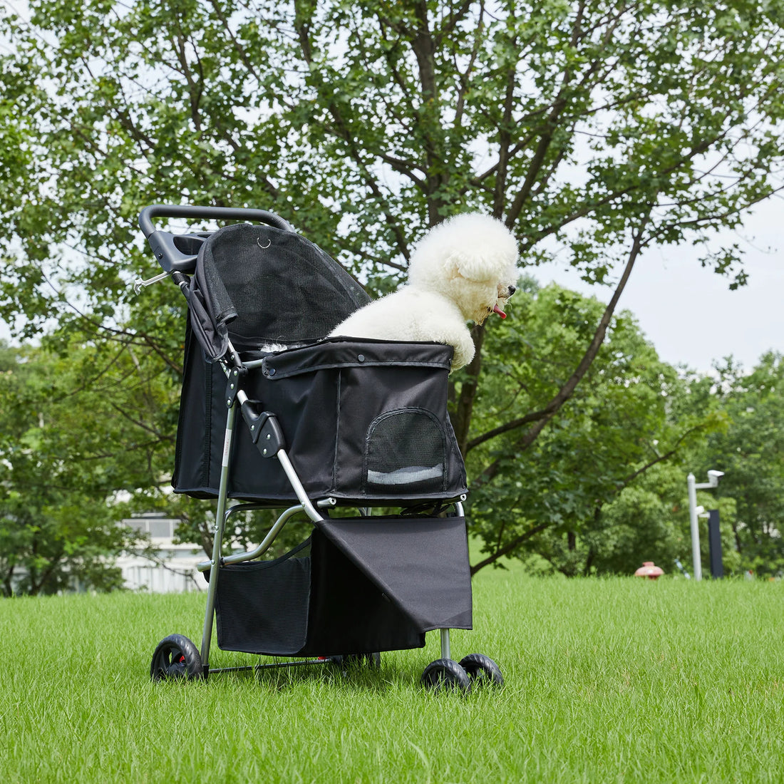 JHK 3 Wheel Foldable Pet Stroller for Small Dogs and Cats