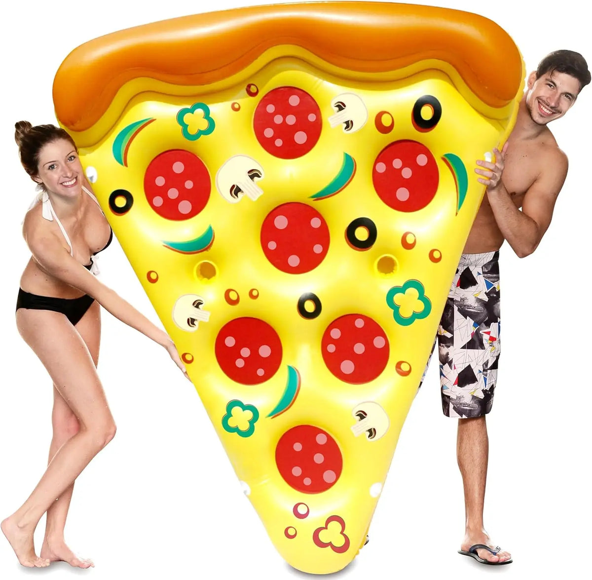 JOYFY Giant Inflatable Pizza Slice Pool Float