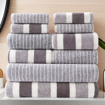10-Piece Lint Free Ultra Absorbent Towel Set