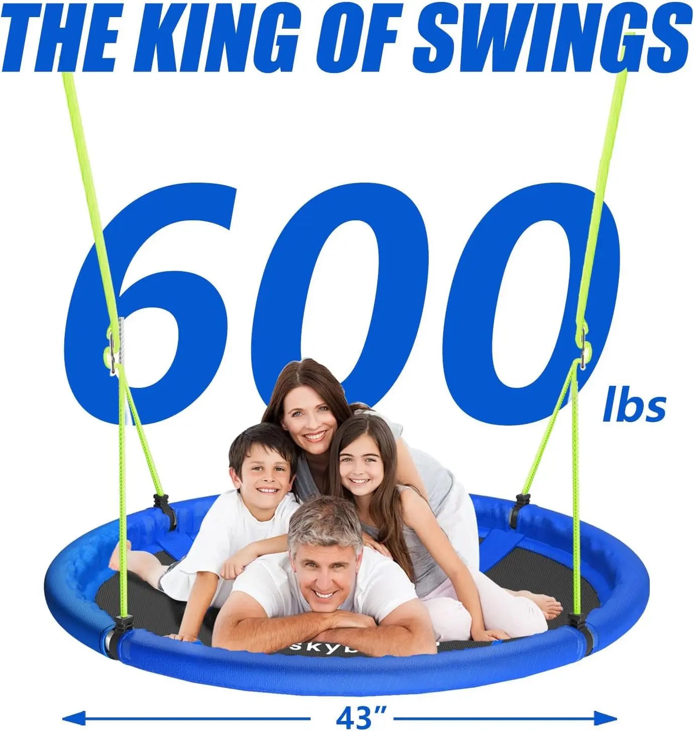 43" Waterproof Swing with 600 LB Weight Capacity