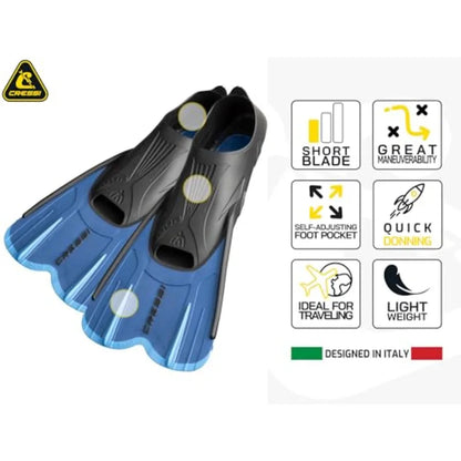 Adult Swim Fins with Self-Adjustable Comfortable Full Feet Pocket