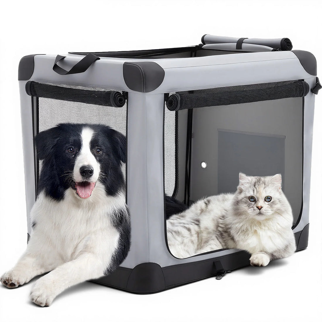 JHK Foldable Soft Dog Crate Portable Pet Kennel
