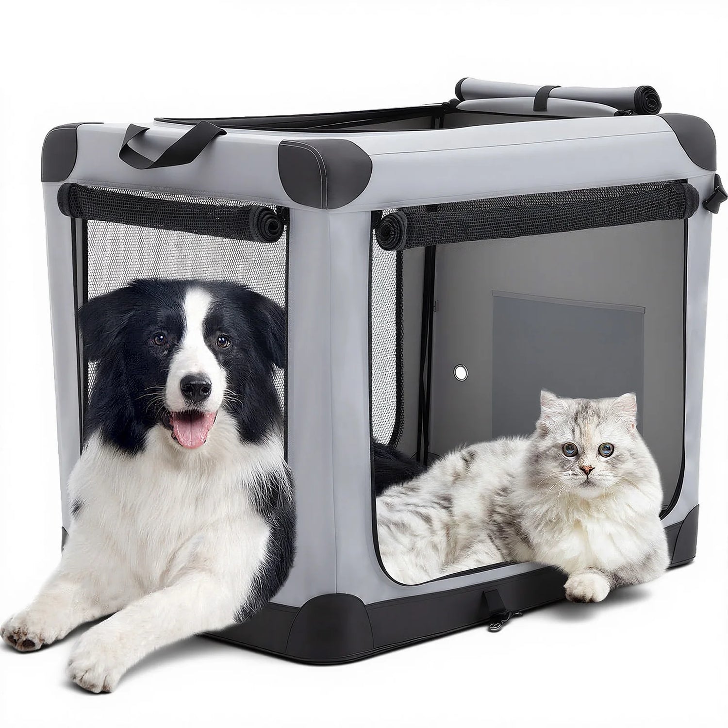 JHK Foldable Soft Dog Crate Portable Pet Kennel