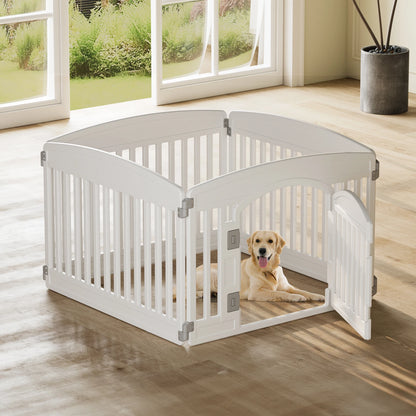 JHK 4- or 6-Panel Foldable Plastic Dog Playpen