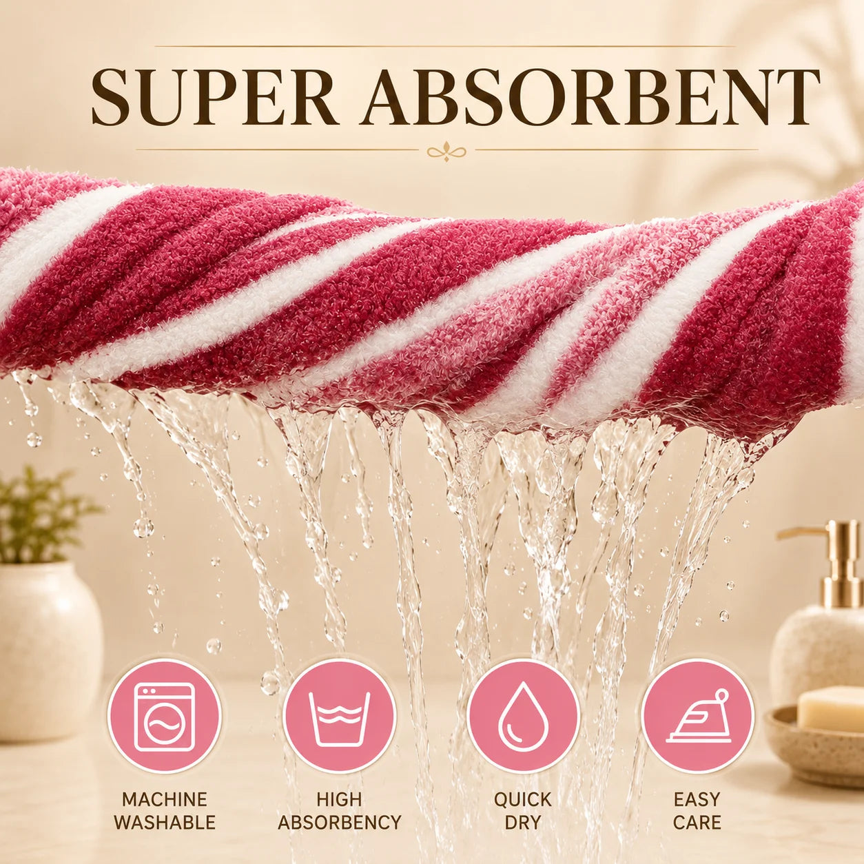 10-Piece Lint Free Ultra Absorbent Towel Set