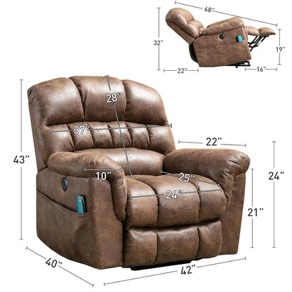 Power Lift Electric Recliner with Massage and Heating