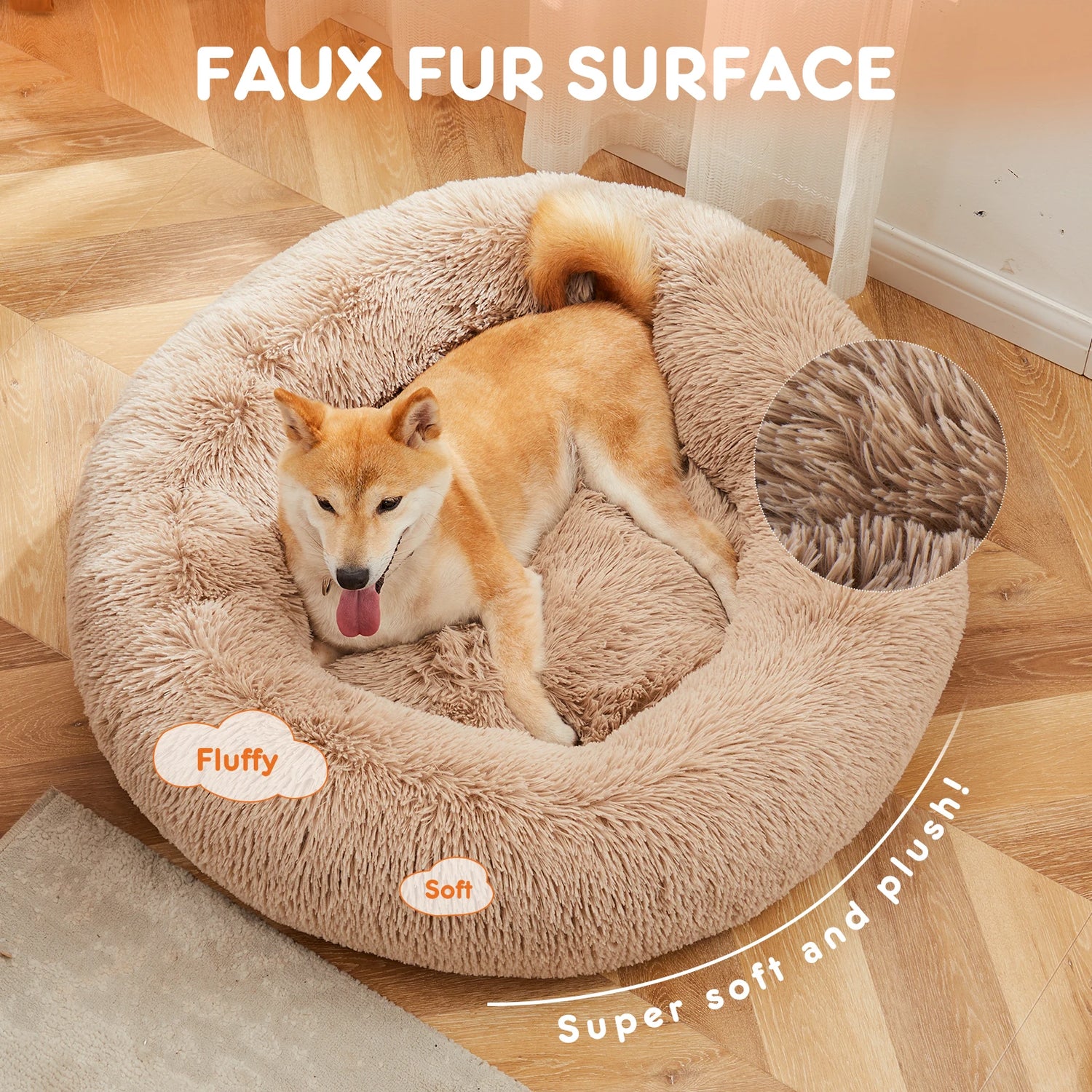 JHK Washable Calming Pet Bed