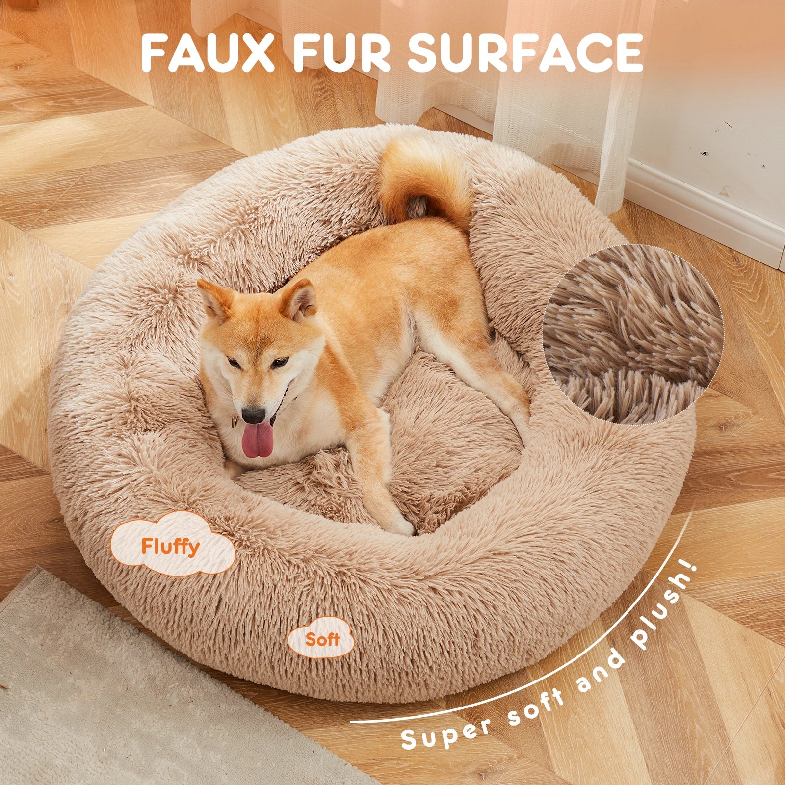 JHK Washable Calming Pet Bed