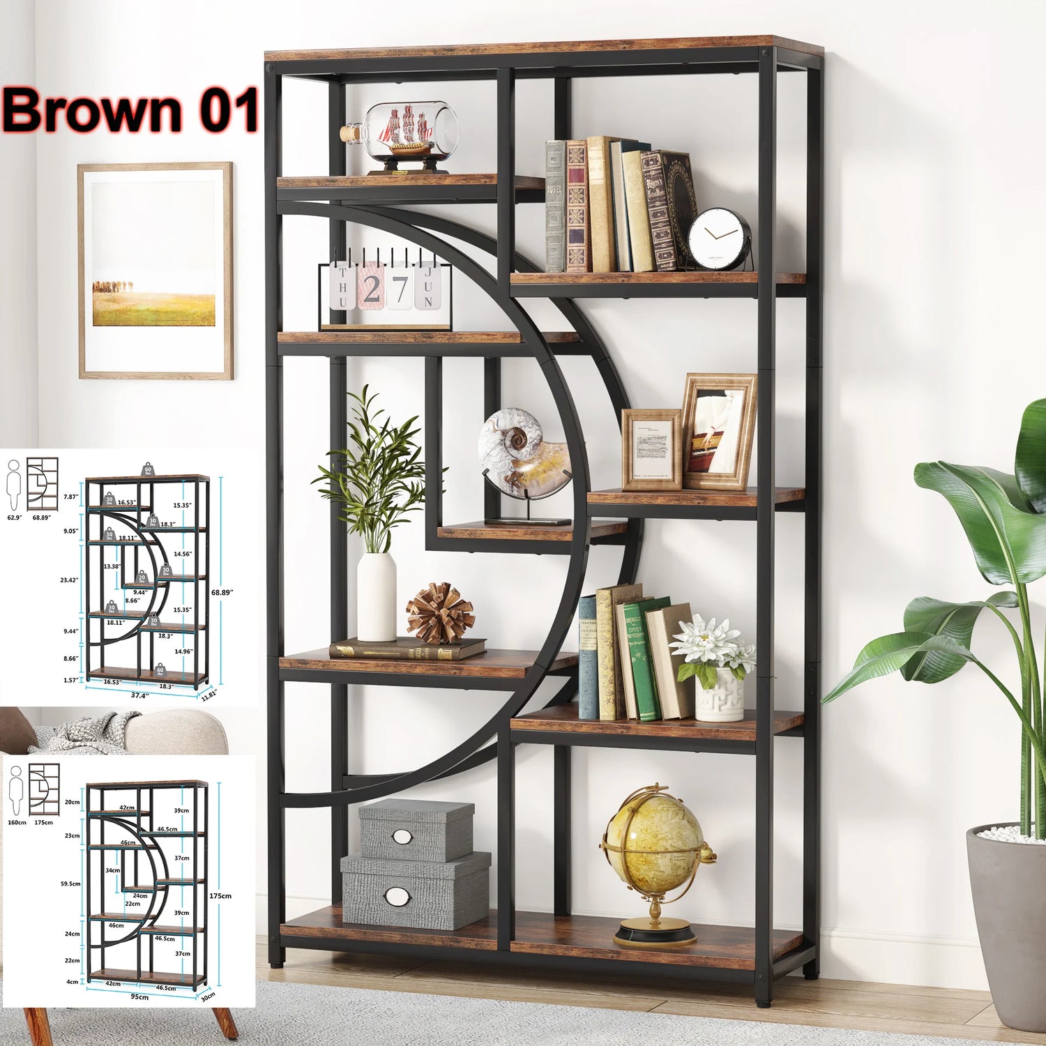 Tribesigns 5-Tier Industrial Tall Shelf