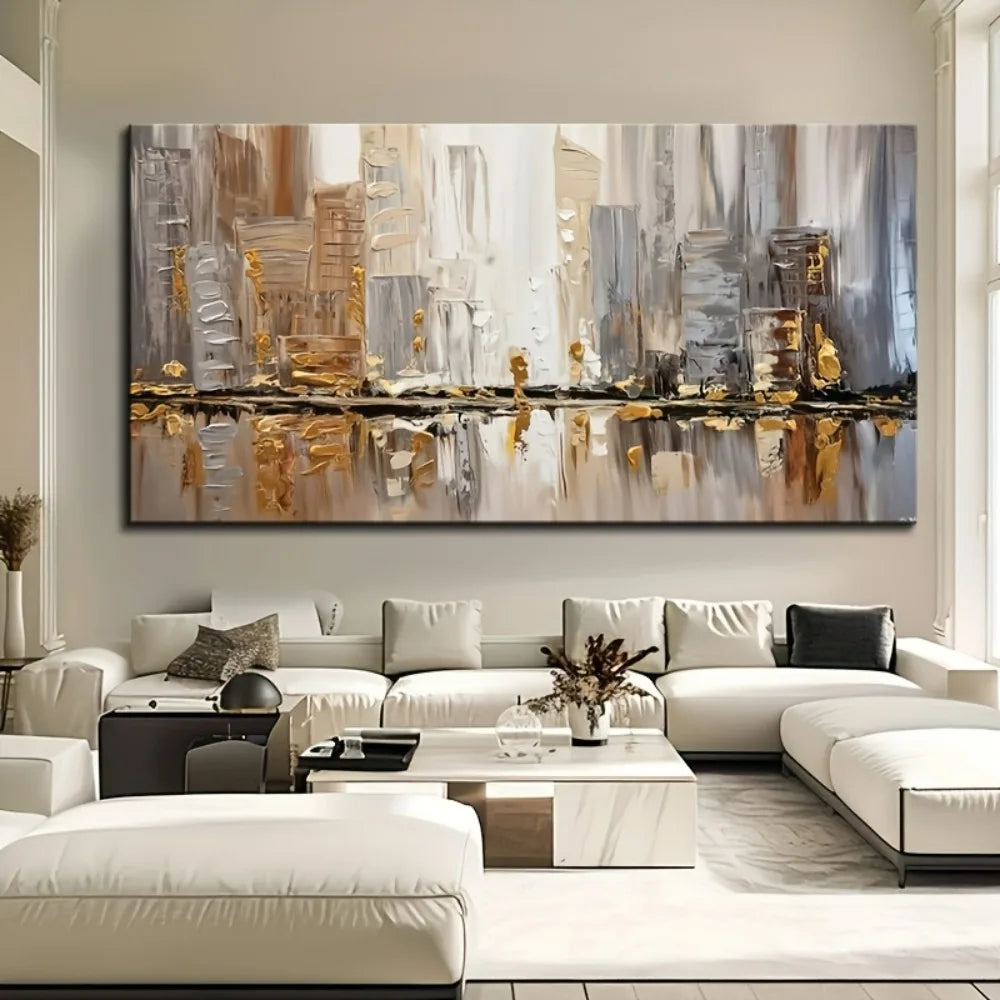 Modern Abstract Oil Painting Art Deco Style