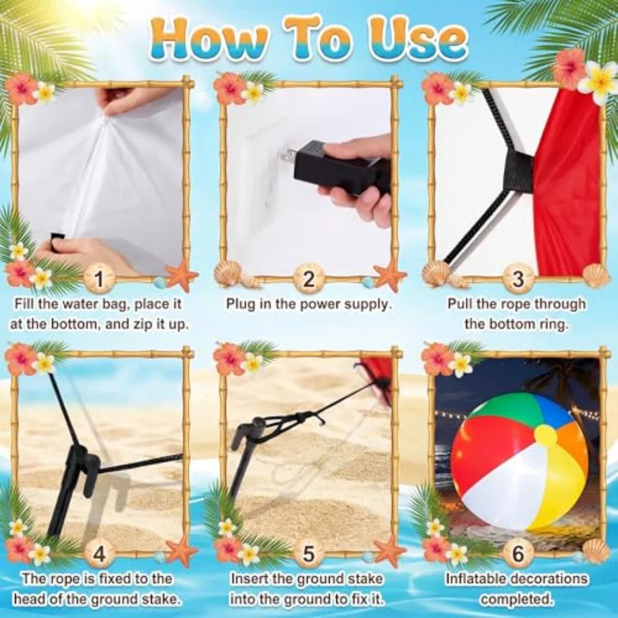 8 Foot Giant Beach Ball Inflatable Decoration