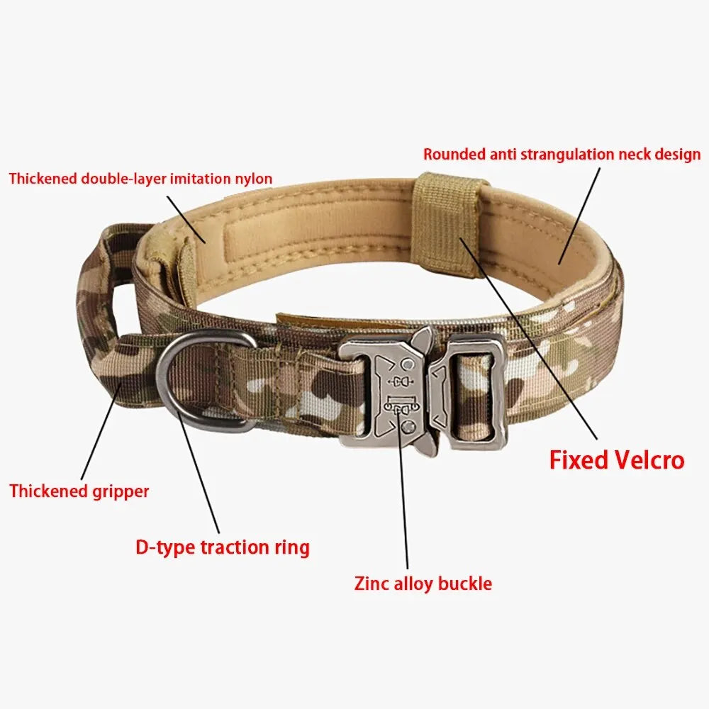 Outdoor Tactical Collar for Medium and Large Breed Dogs