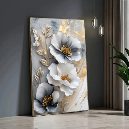 Modern Luxury Floral Mural Wall Art