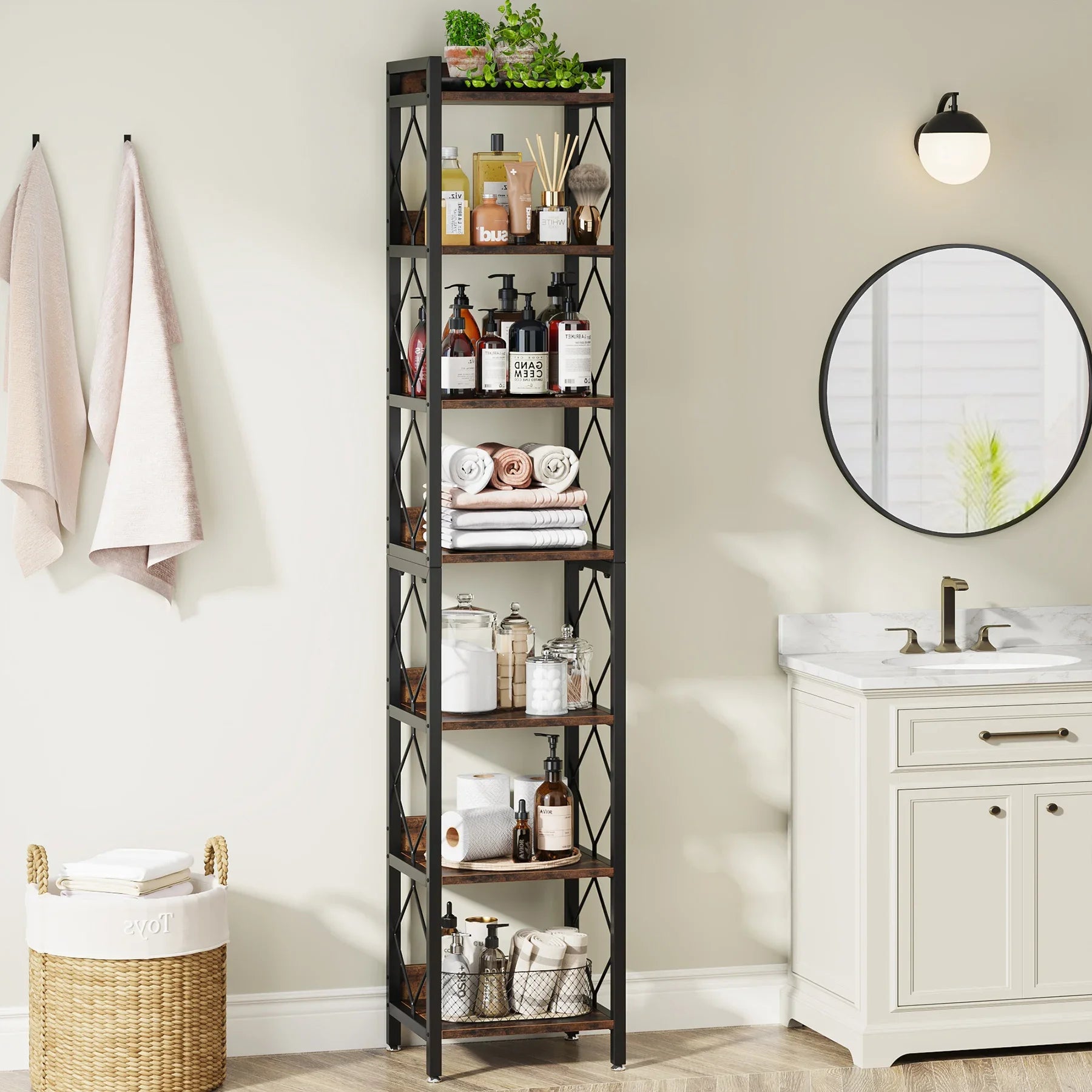 Tribesigns 78.7 Inch Extra Tall Bookshelf