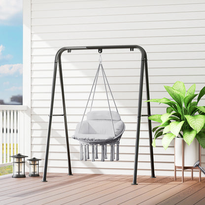 Hanging Macrame Hammock Chair with Cushion