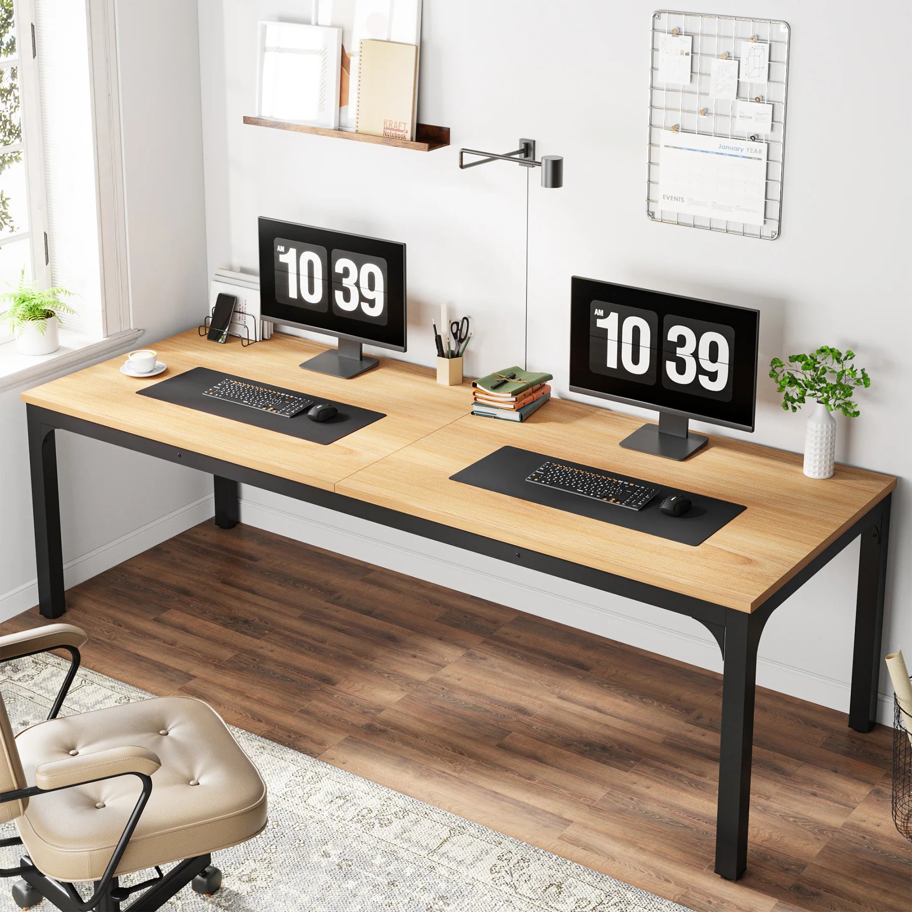 Tribesigns 78.7 Inches Extra Long Computer Workstation