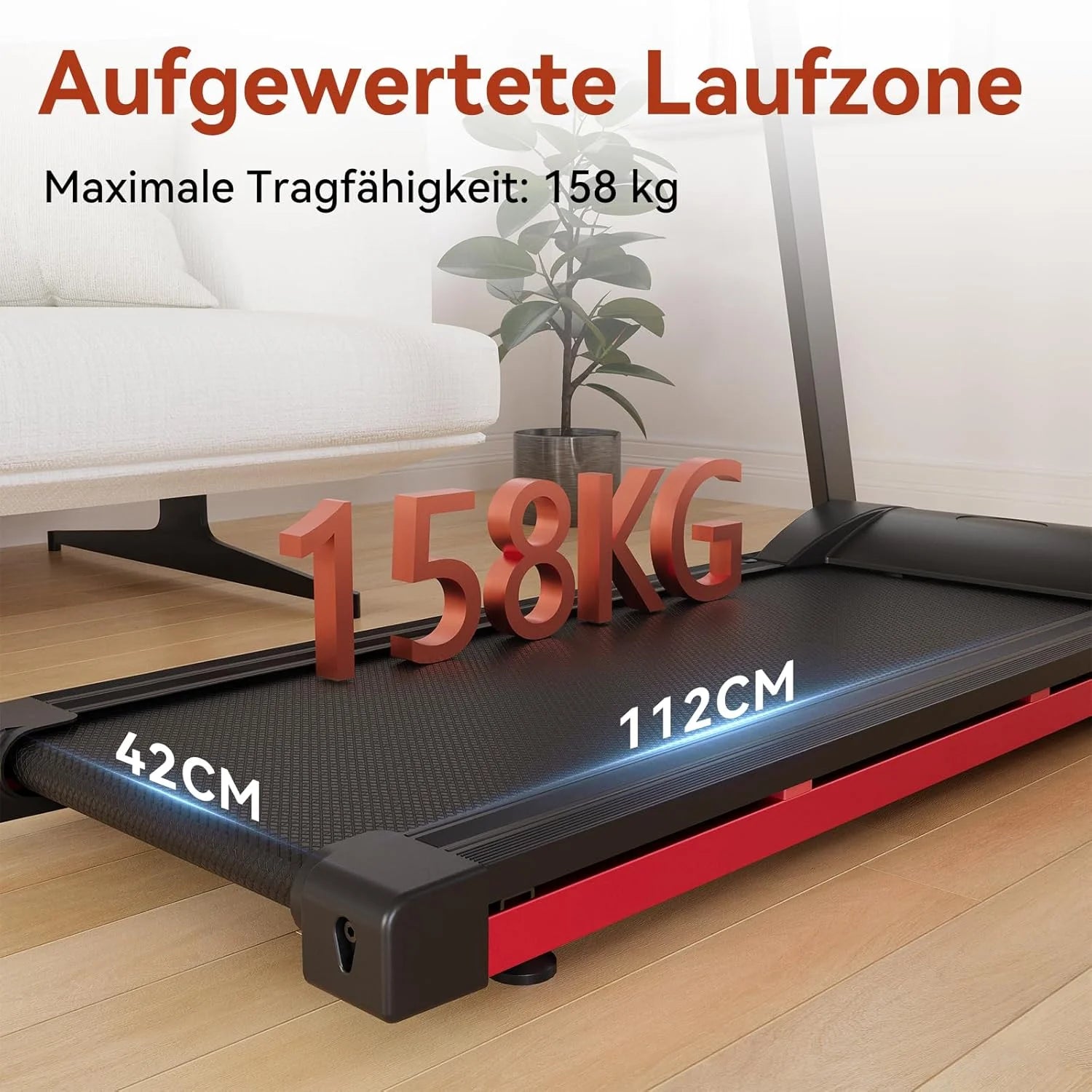 Adjustable Foldable Treadmill with 6% Incline