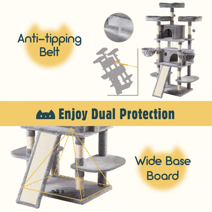 68-Inch Multi-Level Cat Tree