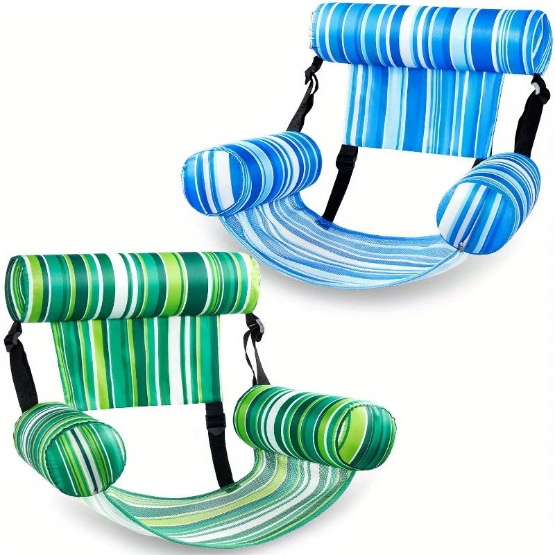2-Pack of Inflatable Adult Floating Lounge Chairs