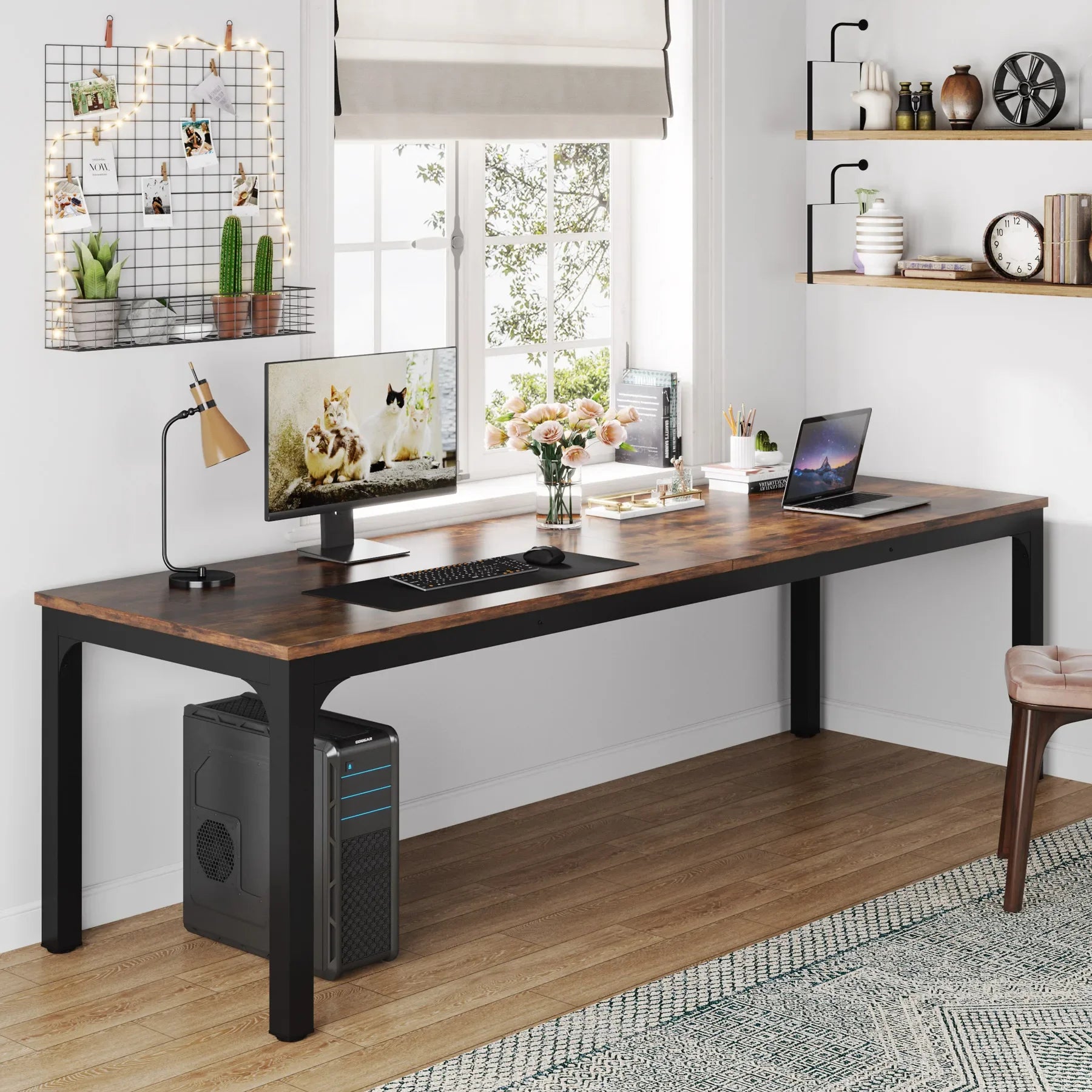 Tribesigns 78.7 Inches Extra Long Computer Workstation