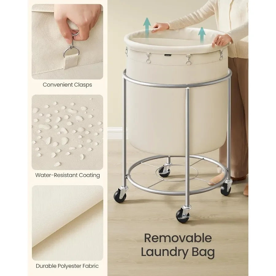 63.5 Gallon Heavy Duty Laundry Basket with Wheels