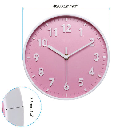 3D Number Quartz Silent Non-Ticking Wall Clock