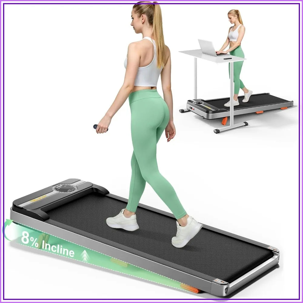Portable Under Desk Treadmill with Incline 2.5HP