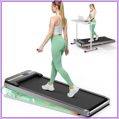 Portable Under Desk Treadmill with Incline 2.5HP
