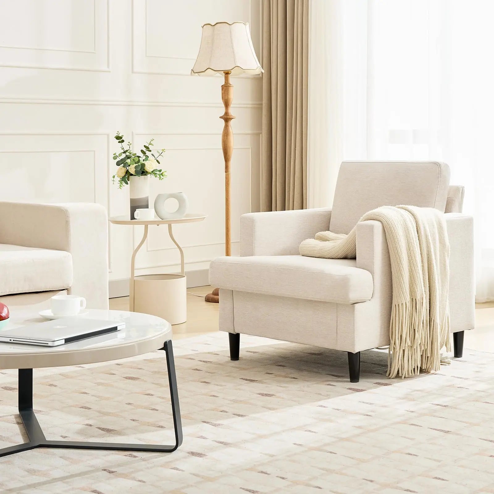 Modern Deep Seat Accent Chair
