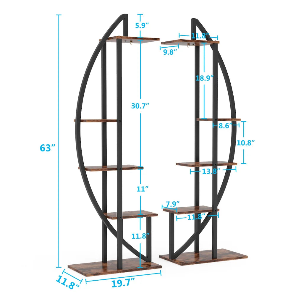 LITTLE TREE 5-Tier Curved Plant Stand Pack of 2