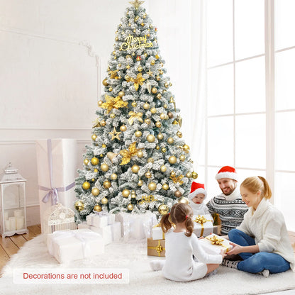 9-Foot Premium Unlit Snow Flocked Artificial Christmas Tree