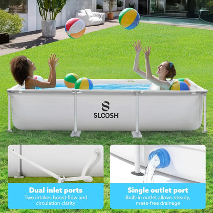 JOYFY Rectangular Above Ground Pool