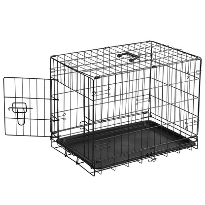 JHK 30 Inch Foldable Metal Pet Kennel