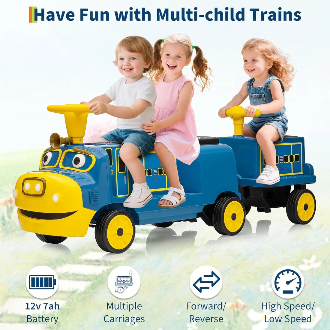 Ride On Trackless Train for Ages 3+