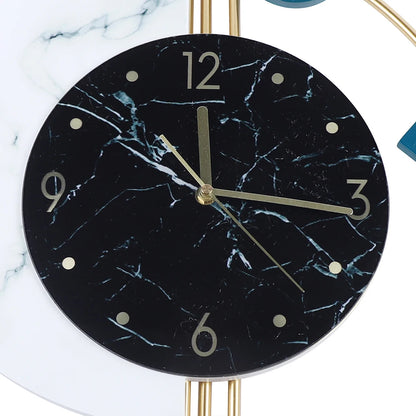 Creative Semicircle Marble Wall Clock