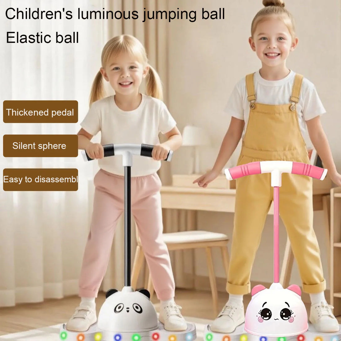 LED Illuminated Fun Balance and Coordination Bouncing Ball