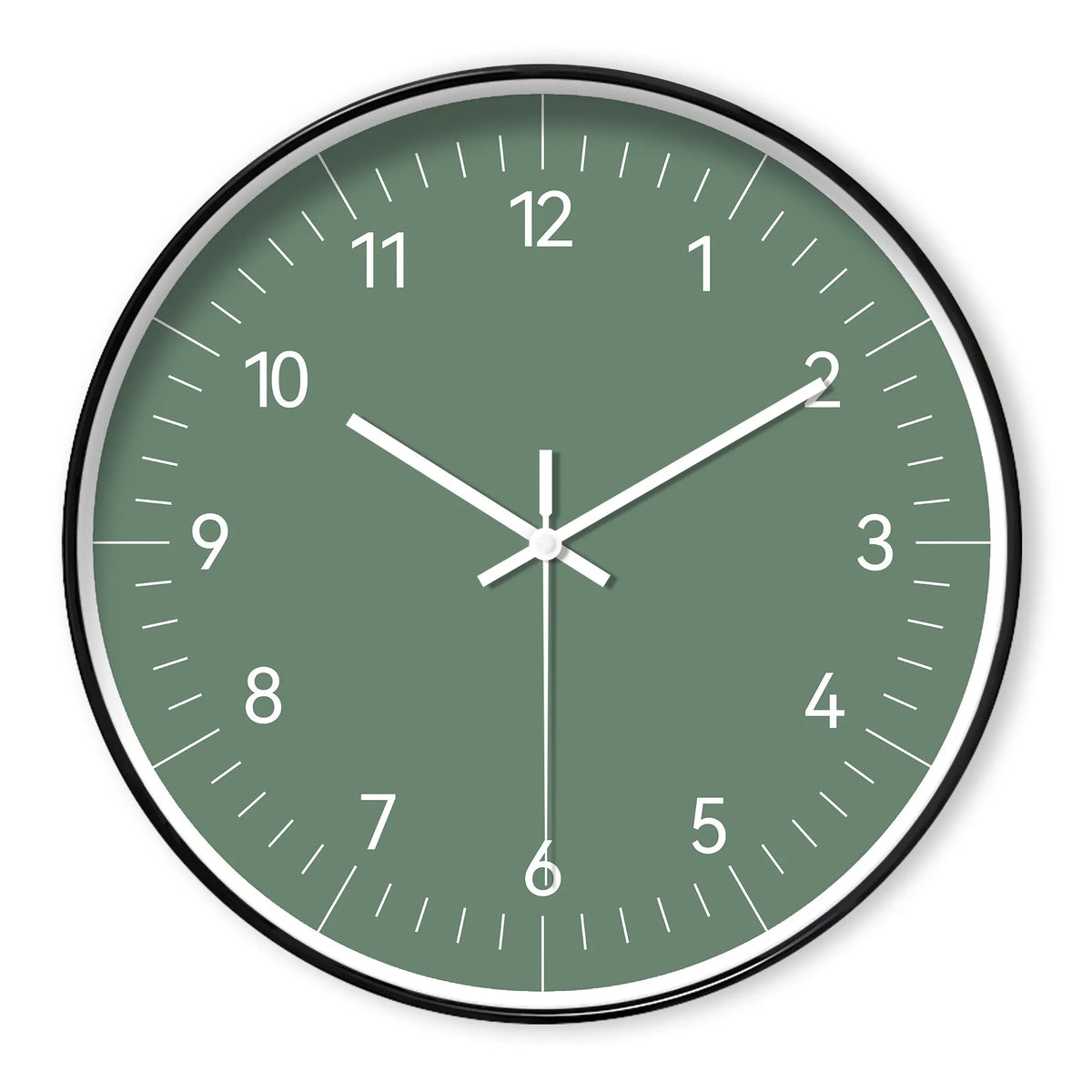 Modern Minimalist Green Wall Clock
