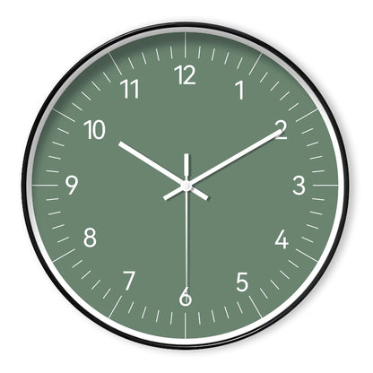 Modern Minimalist Green Wall Clock