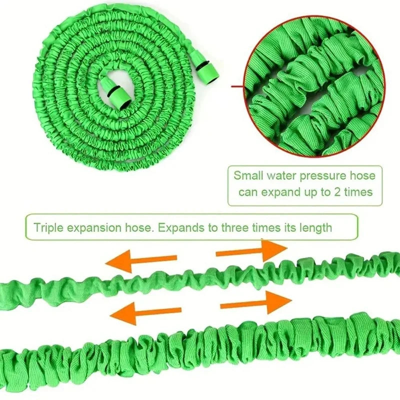 Expandable High-Pressure Magic Hose With 7 Spray Patterns