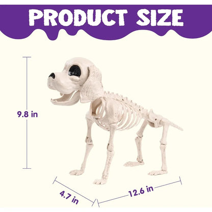 Posable Halloween Full Body Dog Skeleton