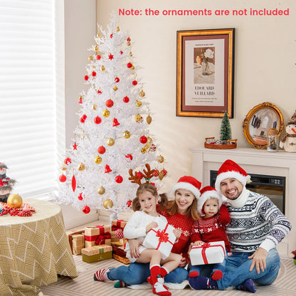 6-Foot Pre-Lit Artificial Christmas Tree
