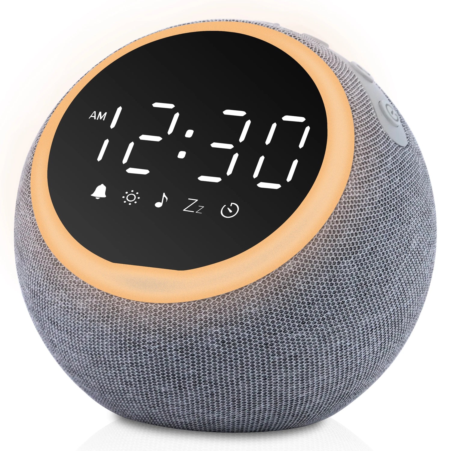 White Noise Alarm Clock with Night Light and Sleep Timer