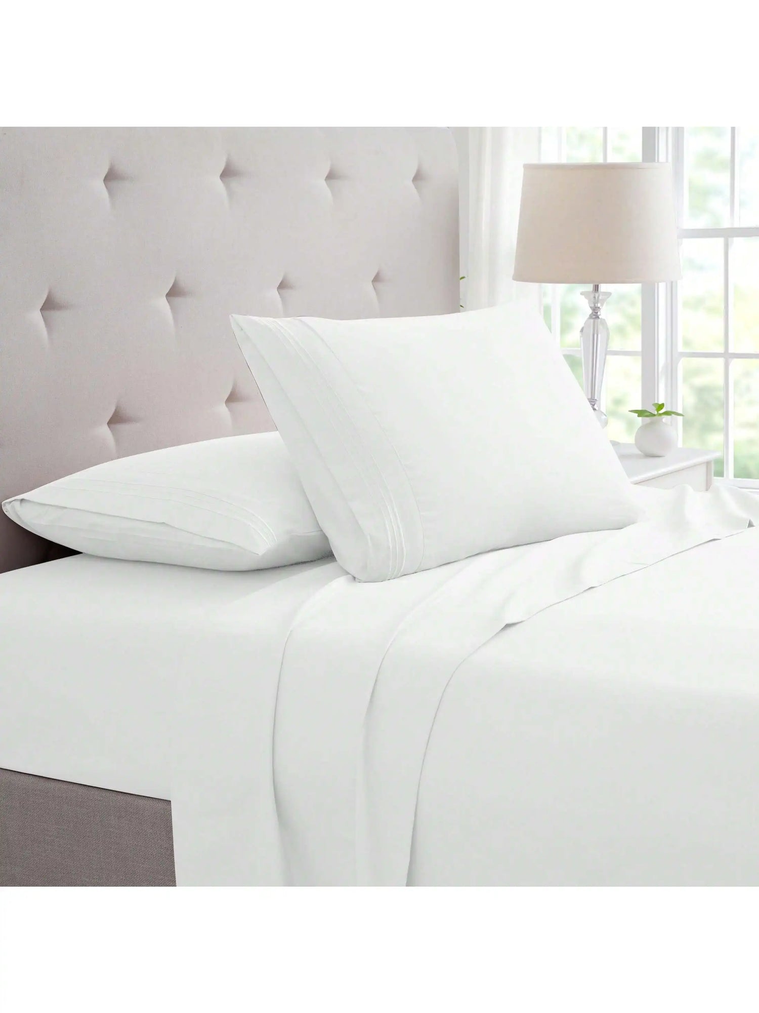 Bamboo 4 Piece Luxury 3 Embroidered Sheet Set