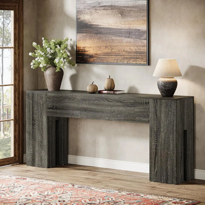 LITTLE TREE 71 Inch Farmhouse Style Console Table