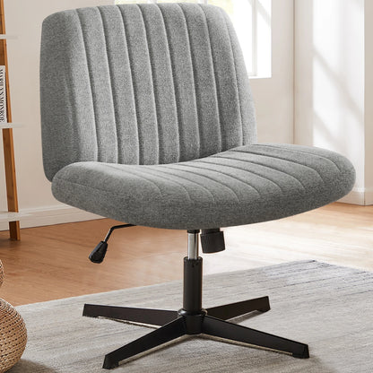 JHK Armless Office Chair in Cloth, Leather or Velvet